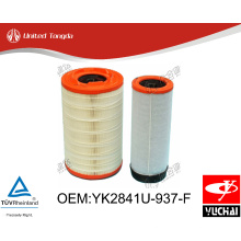 YK2841U-937-F Original Yuchai Motorluftfilter für chinesische LKW